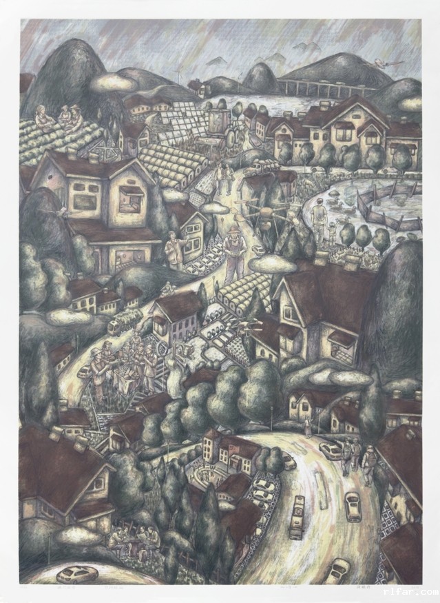 3 胡琳冉《振兴新图》丝网版画 140x99cm 2025年.jpg